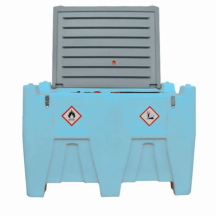 220L/480L Poly Plastic Mobile Fuel Chemical Storage Equipment Adblue Rotomolded Tank with Self Priming Pump