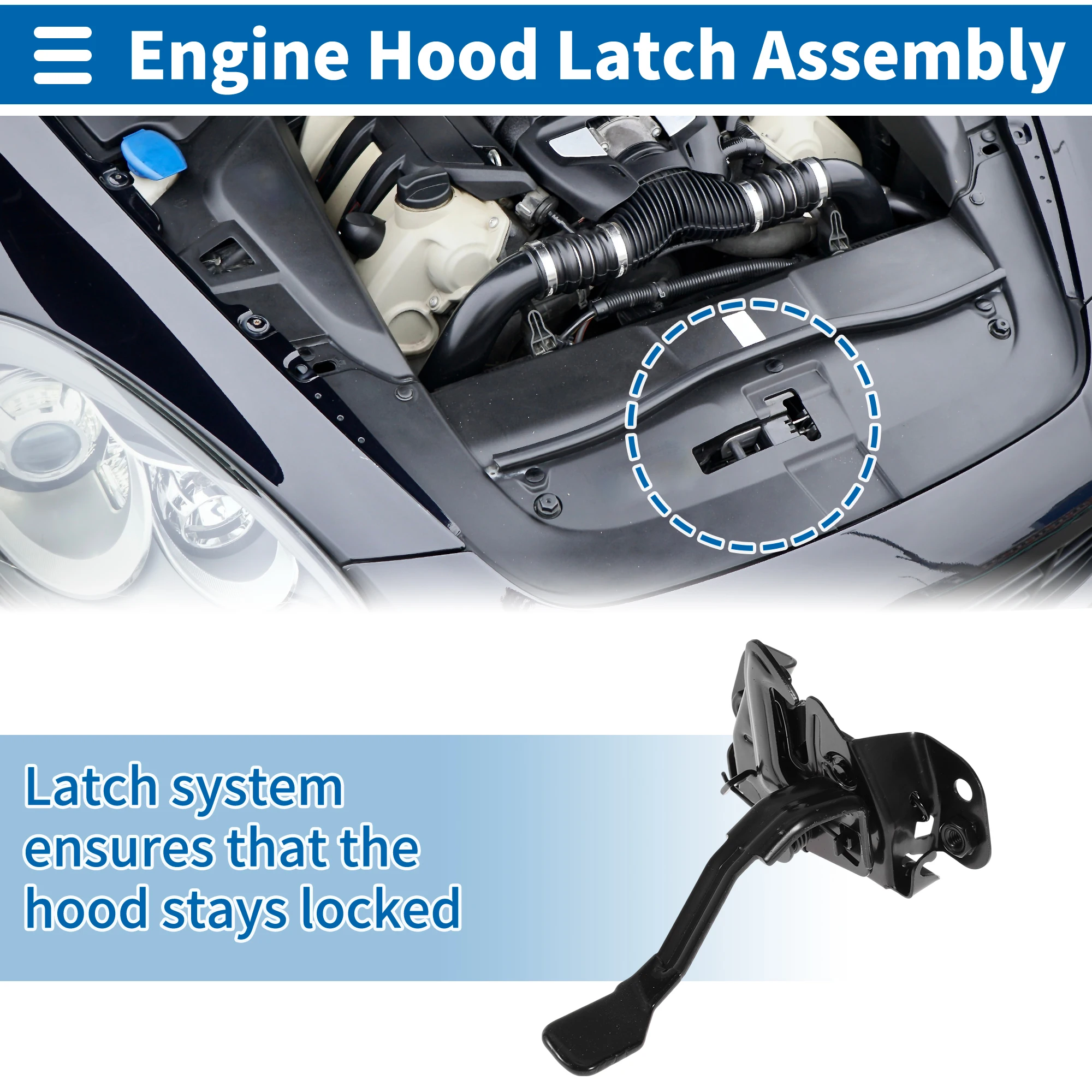 

UXCELL Защелка капота в сборе для Hyundai Elantra 2011-2016 No 811303X000 1 шт.