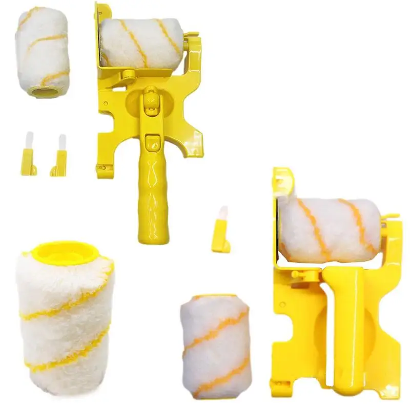 Wall Paint Roller Set Multifunctional Clean Cut Edger Painting Rolling Brush For Wall Painting Roller And Brush For Home Room