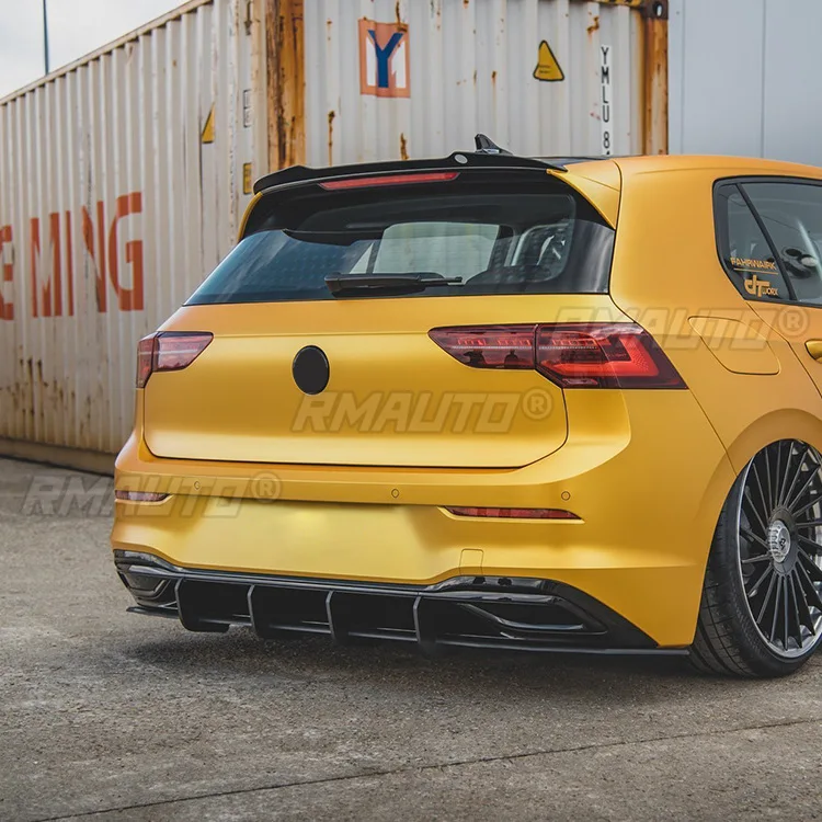 شفة ناشرة للمصد الخلفي على الطراز الرياضي لسيارة Volkswagen Golf 8 Body Kit واقي ملحقات السيارة