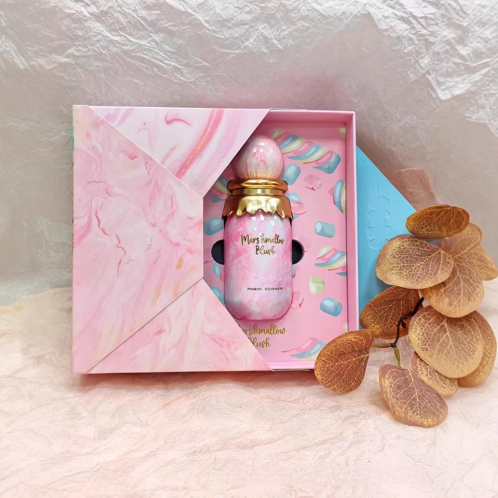 

Luxury Women's Eau De Parfum 100ml Long Lasting Sweet Marshmallow Fragrance Original Perfume with Cute Candy House Design Gift