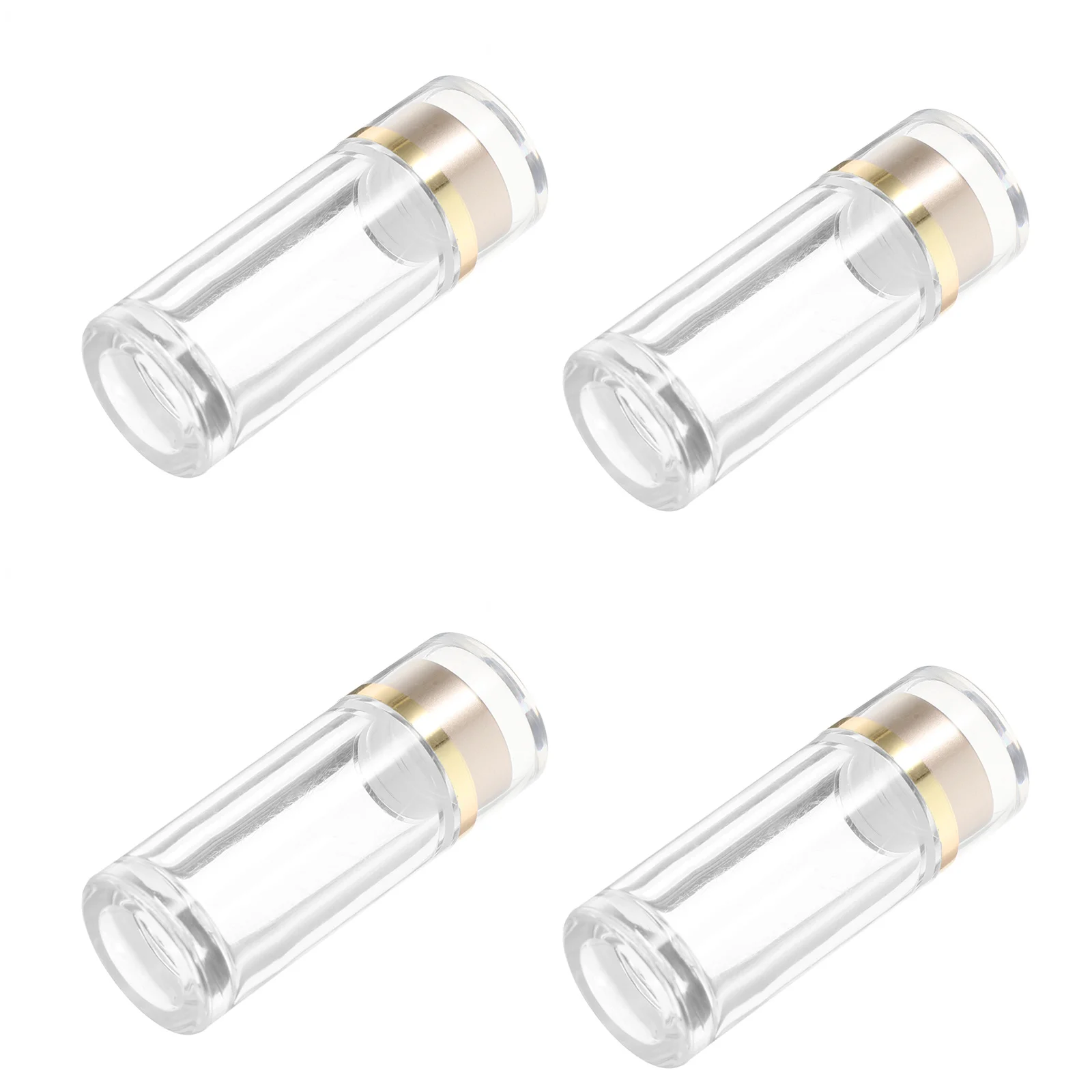 

4Pcs Mini Plastic Bottles 10ml Leakproof Medicine Sample Containers Travel Vials Dispensing Reagent Test Bottles