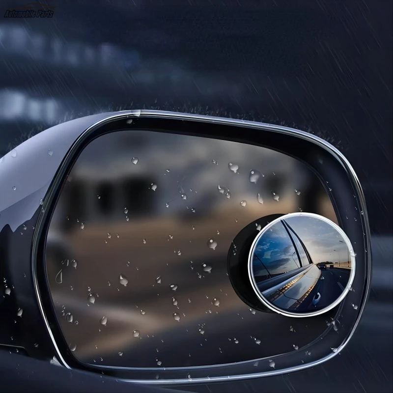 360 Degree Car Blind Spot Rear View Mirror Wide Angle Adjustable Small Round Mirror Car Reverse Auxiliary Rearview Convex Mirror