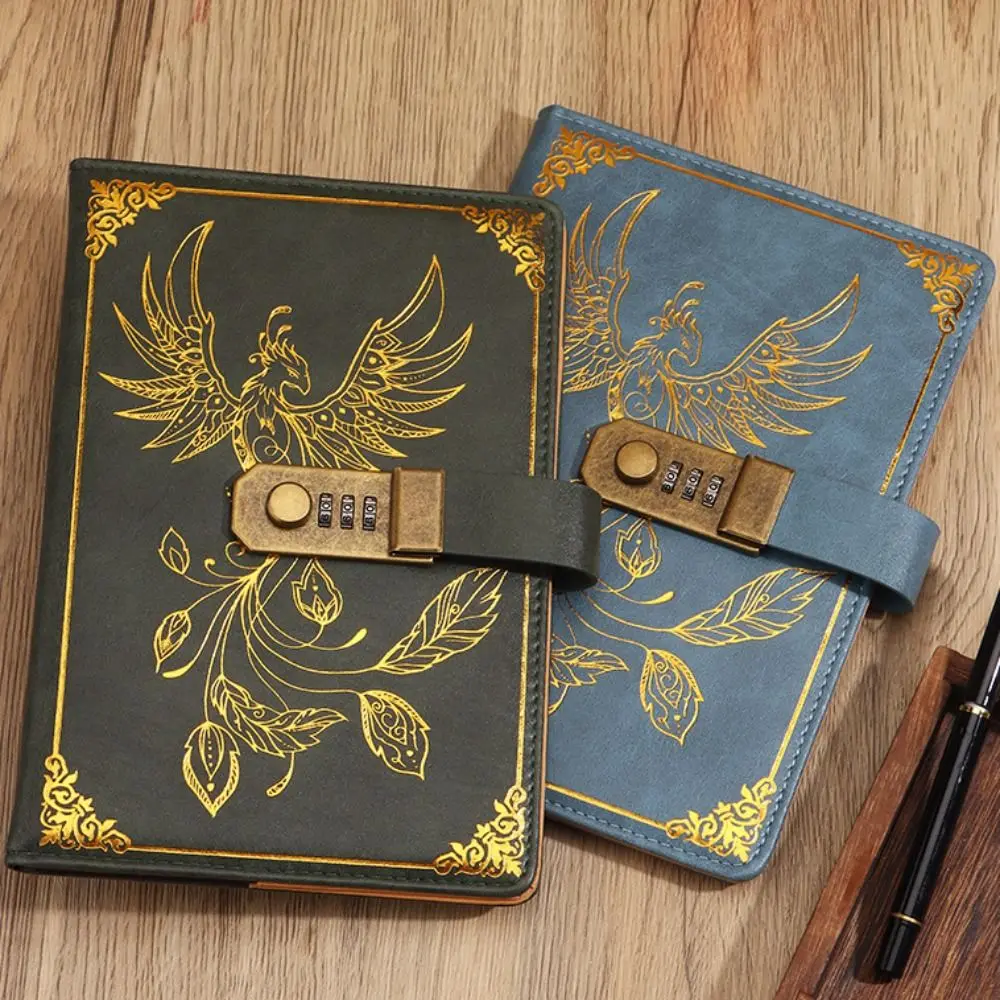 

Stationery Password Notebook Diary Book Protecting Secrets A5 Notebook with Lock Smooth 200 Pages Travelers Journal Writing