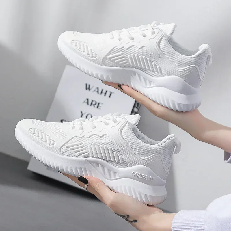 Trend Shoes for Women Sneakers Chunky Lace Up Casual Running Shoes Women Summer Mesh Vulcanized Shoes Zapatos Mujer 2024