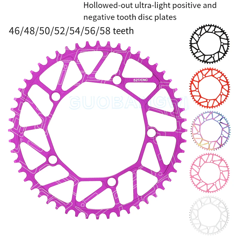 

Narrow-Wide Chainring 46/50/52,Folding Bike Single Chainring Crankset Upgrade,Lightweight Aluminum for Mini Velos/Folding Bikes