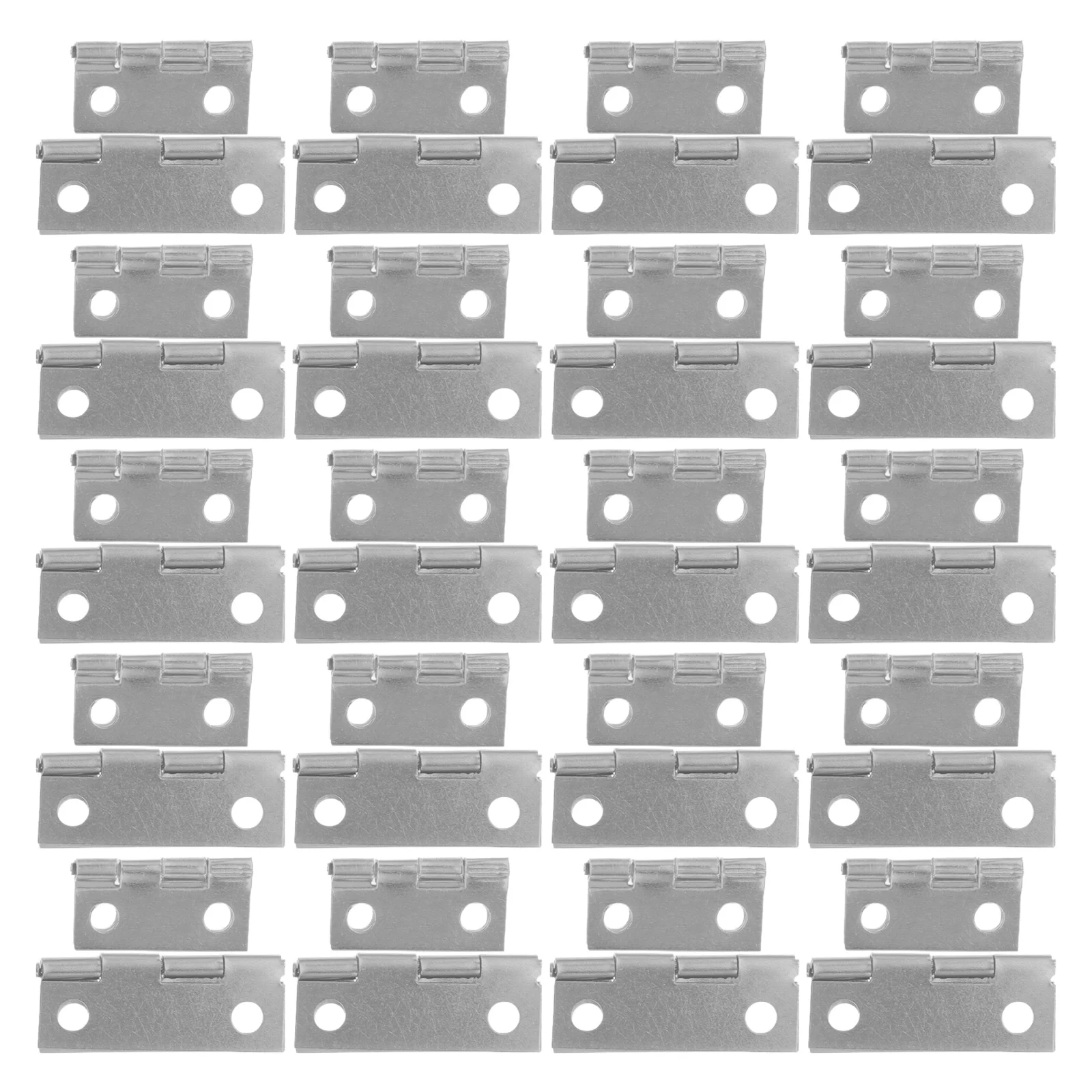 

60 Pcs Miniature Hinge Hidden Hinges Latch Lift off Barrel for Cabinet Doors Detachable Screws Iron Supporting Pallet Collar