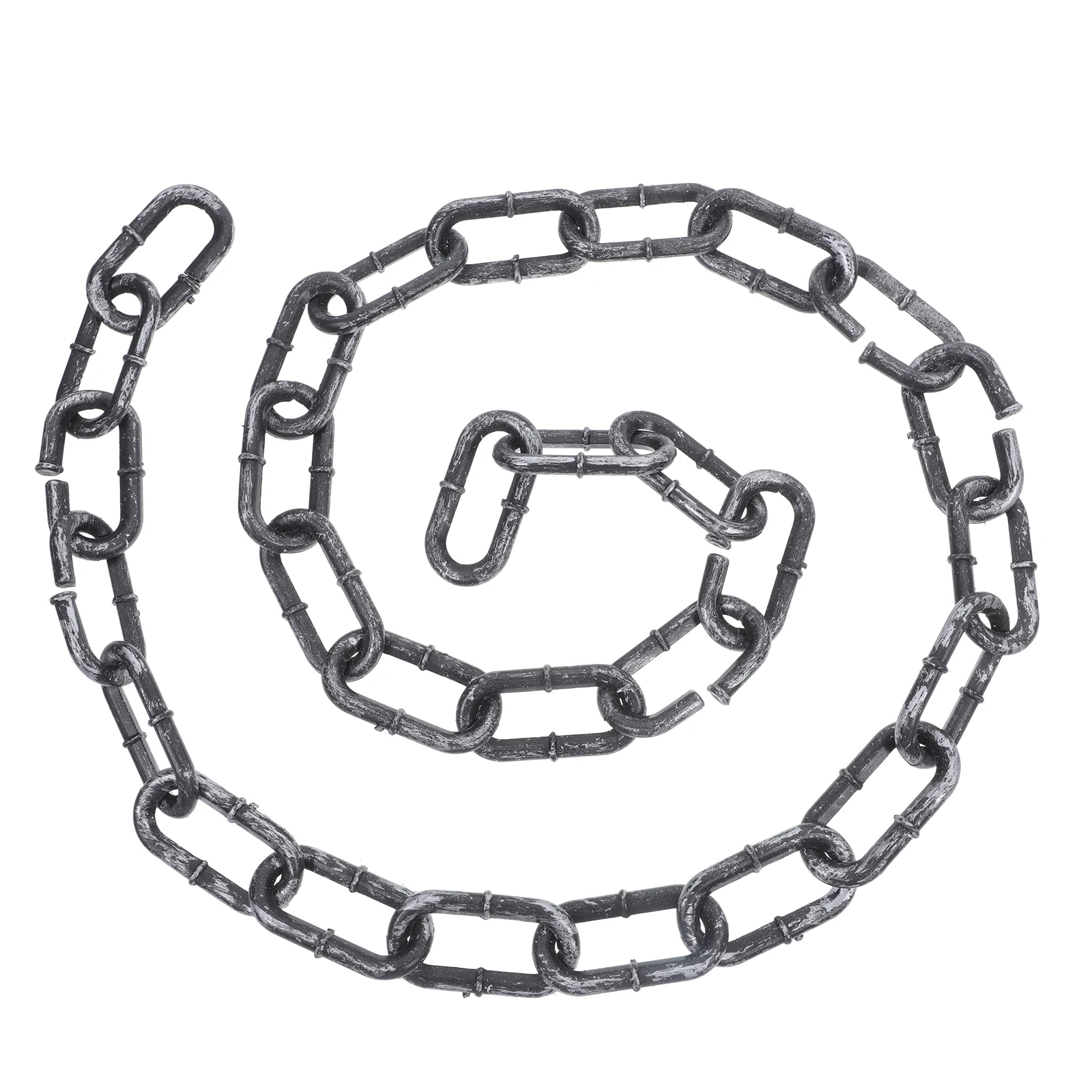 Kleding Gesimuleerde ijzeren ketting Rekwisieten Halloween Decor Plastic Versier kettingen voor