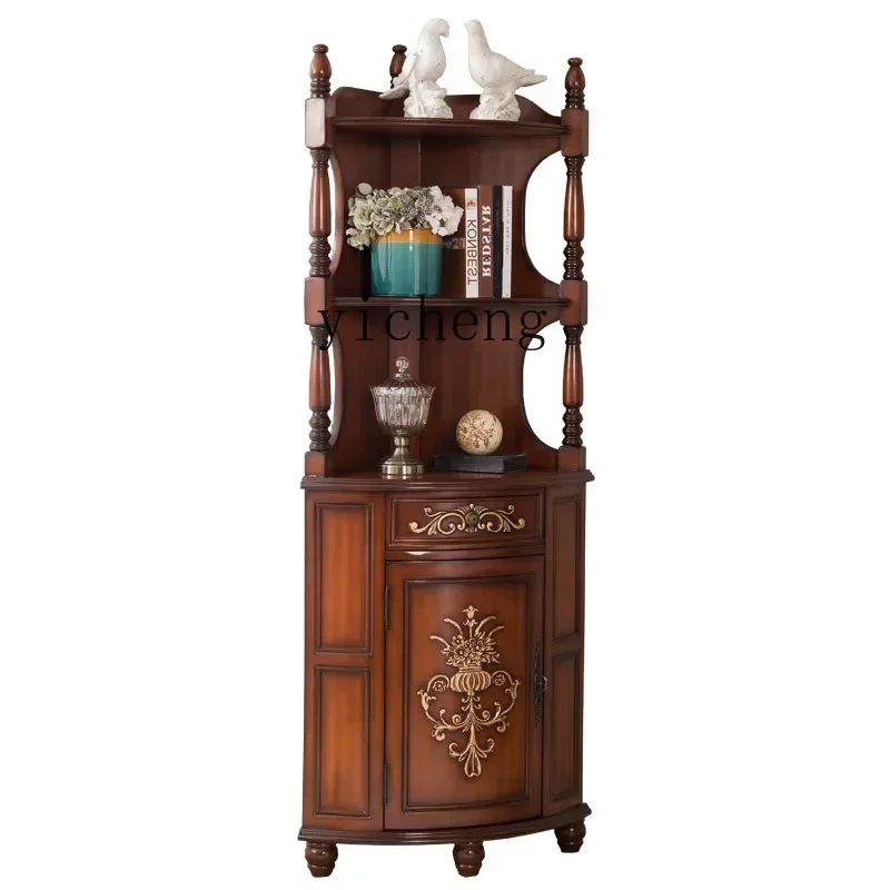 GZ-i6.3 Triangle Cabinet Multi-Functional Storage European-Style Corner Floor Corner Cabinet Zhonghai Wine Cabinet