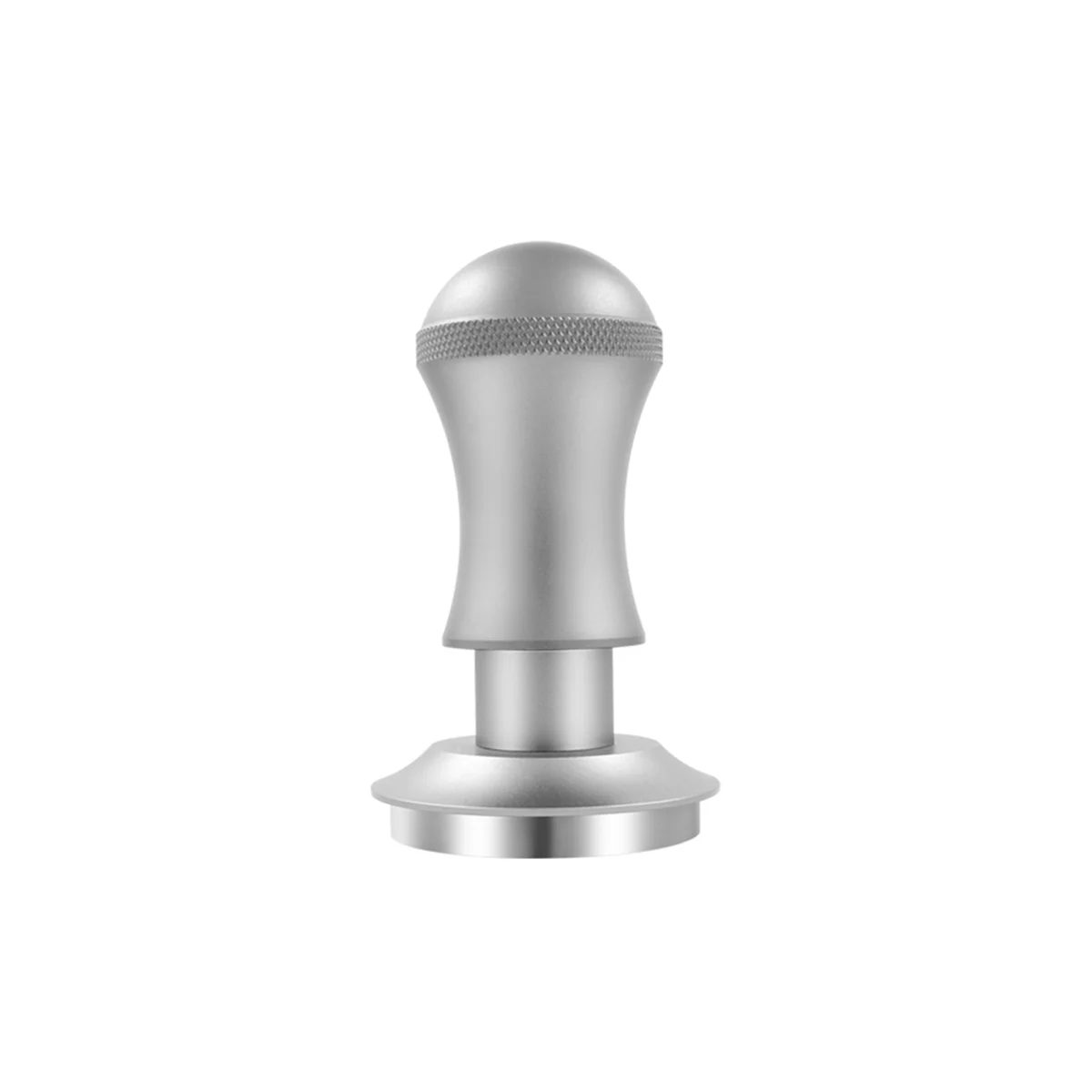 

58Mm Espresso Tamper, Premium Barista Tools Tamper with Spring, Stainless Steel Thread Bottom Silver