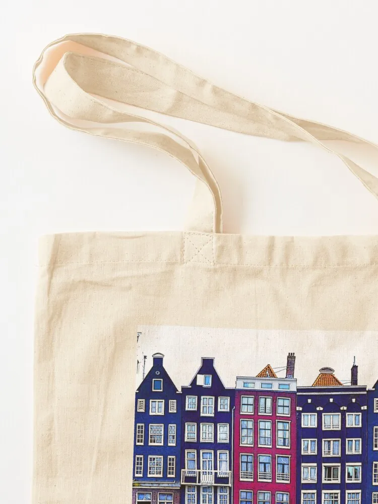 Colorful Houses of Amsterdam Tote Bag tote bag woman Fabric bag Women's handbag great