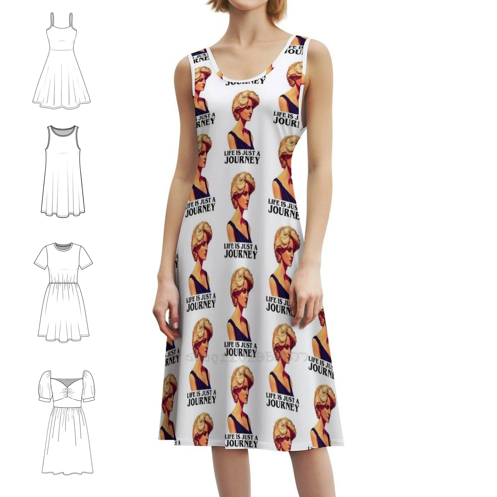 

Жизнь — это просто путешествие — белое, цитата, принцесса Диана, женское элегантное праздничное платье, платье трапециевидной формы с короткими/длинными/без рукавов.