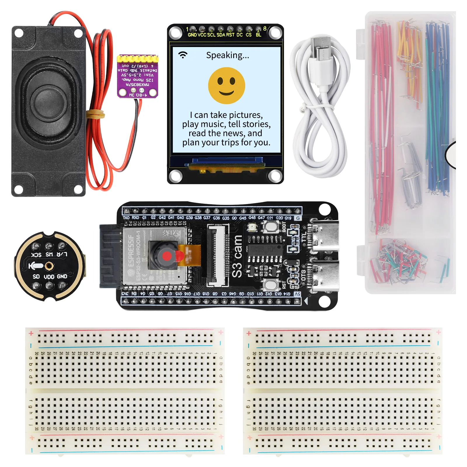 esp32-s3-xiaozhi-ai-chatbot-development-kit-with-camera-tft-screen-online-ai-voice-assistant-for-arduino-programming-learning