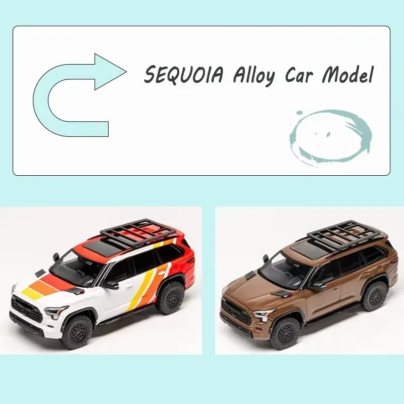 for GCD 1:64 SEQUOIA Alloy Car Model Static Display Collectible Desktop Ornament Exquisite Souvenir Toy Gift Decoration