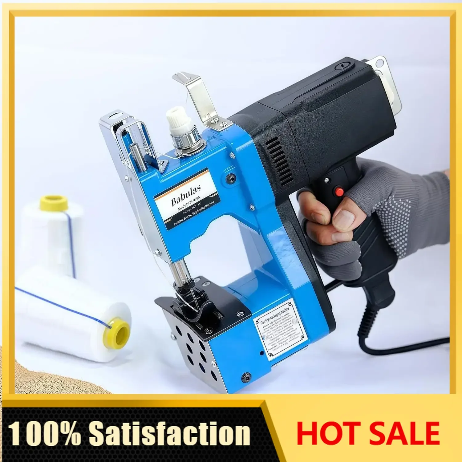 Bag Sewing Machine -2s/bag Heavy Duty Portable Stitching Machine for Woven Bags, Non-Woven Fabrics, Leather!Warehouse & Farm