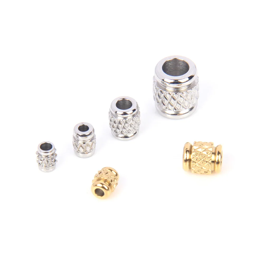 30 stücke Edelstahl lose Perle 3x4mm kleine exquisite Textur Spacer Perlen für DIY Armband Halskette Schmuck Herstellung Lieferungen – Detail 7