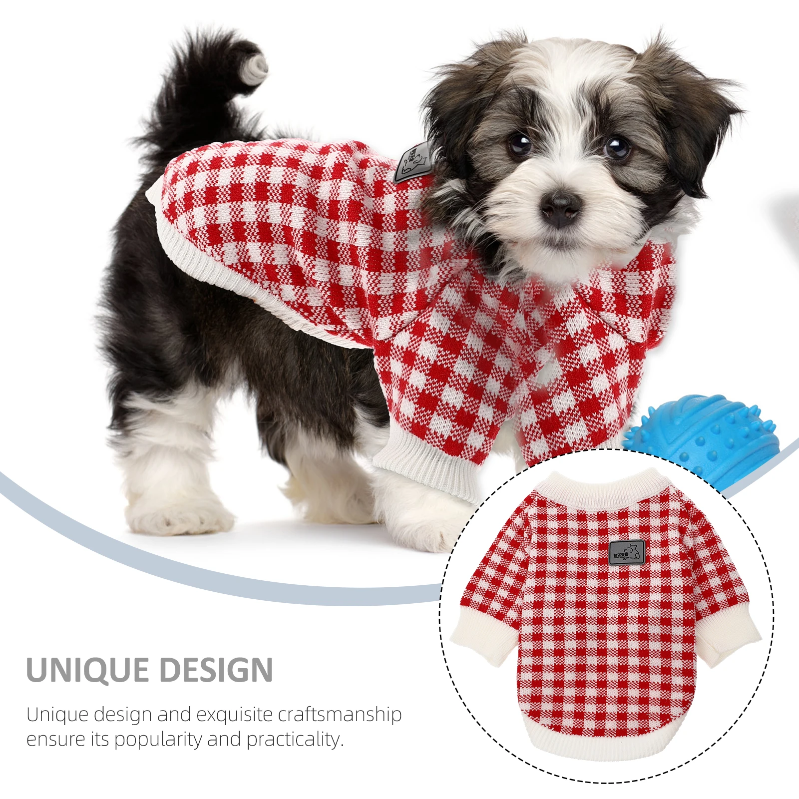 

Dog Warm Sweater Stylish Pet Clothes Cotton Winter Outfit Durable Practical Creative Design Daily Wear Special Occasions Dog