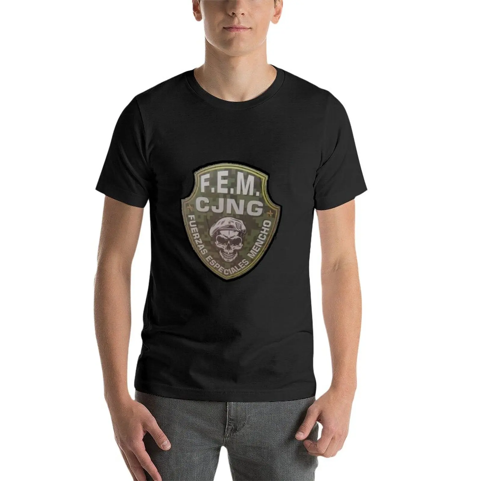 El Mencho F.E.M. CJNG Cartel Jalisco Nuevo Generation T-Shirt sports fans mens clothes