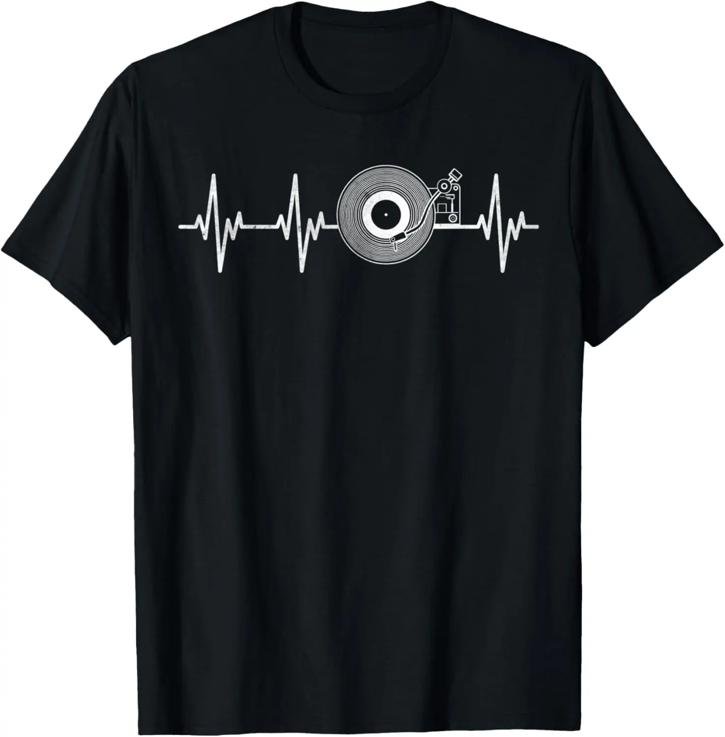 

Крутая виниловая пластинка Heartbeat Retro DJ Techno DNB Music Party Футболка