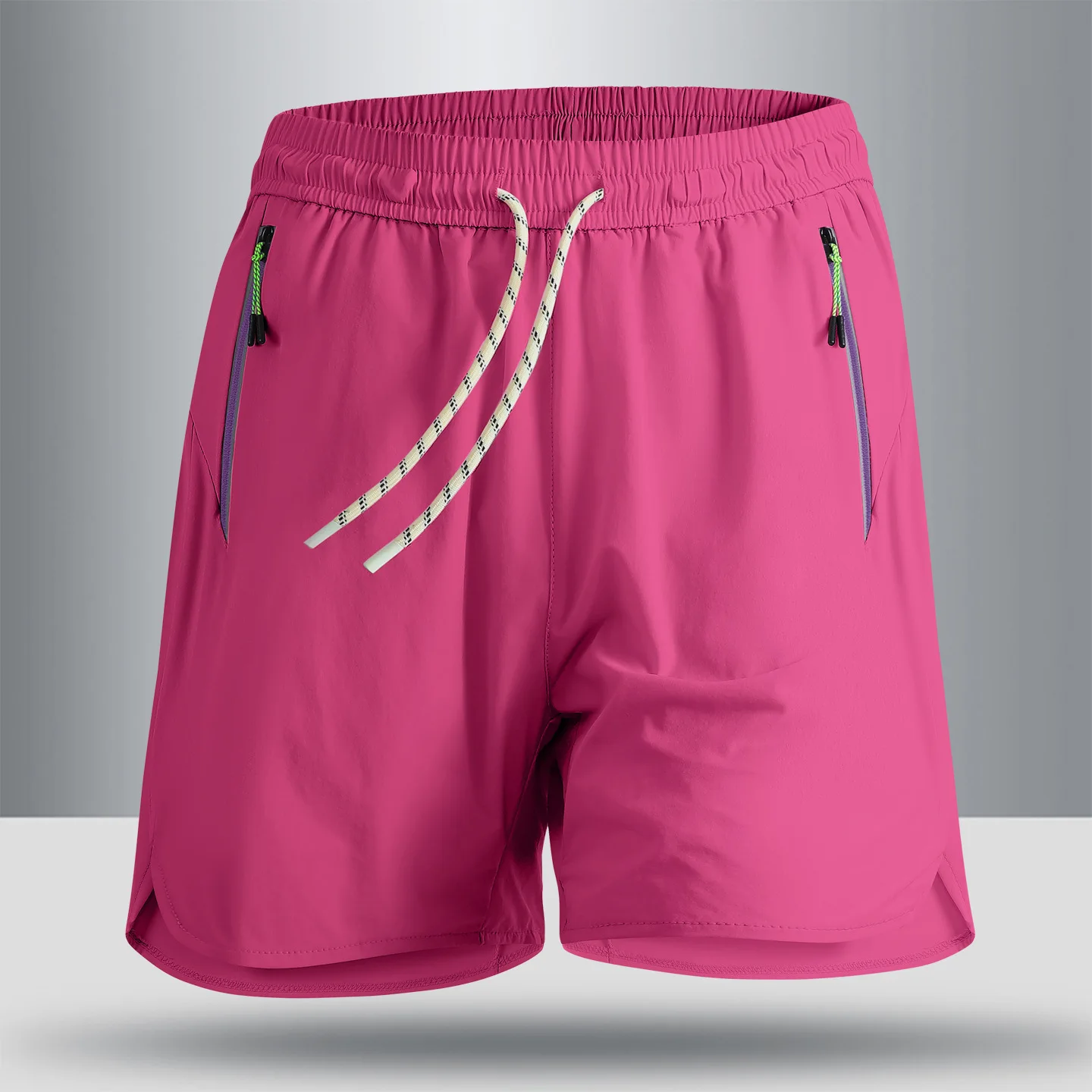Men Ice Feel Plus Size Sports Shorts Summer Loose Quick Dry 5 Inch Pants Oversized Running Fitness Casual Shorts