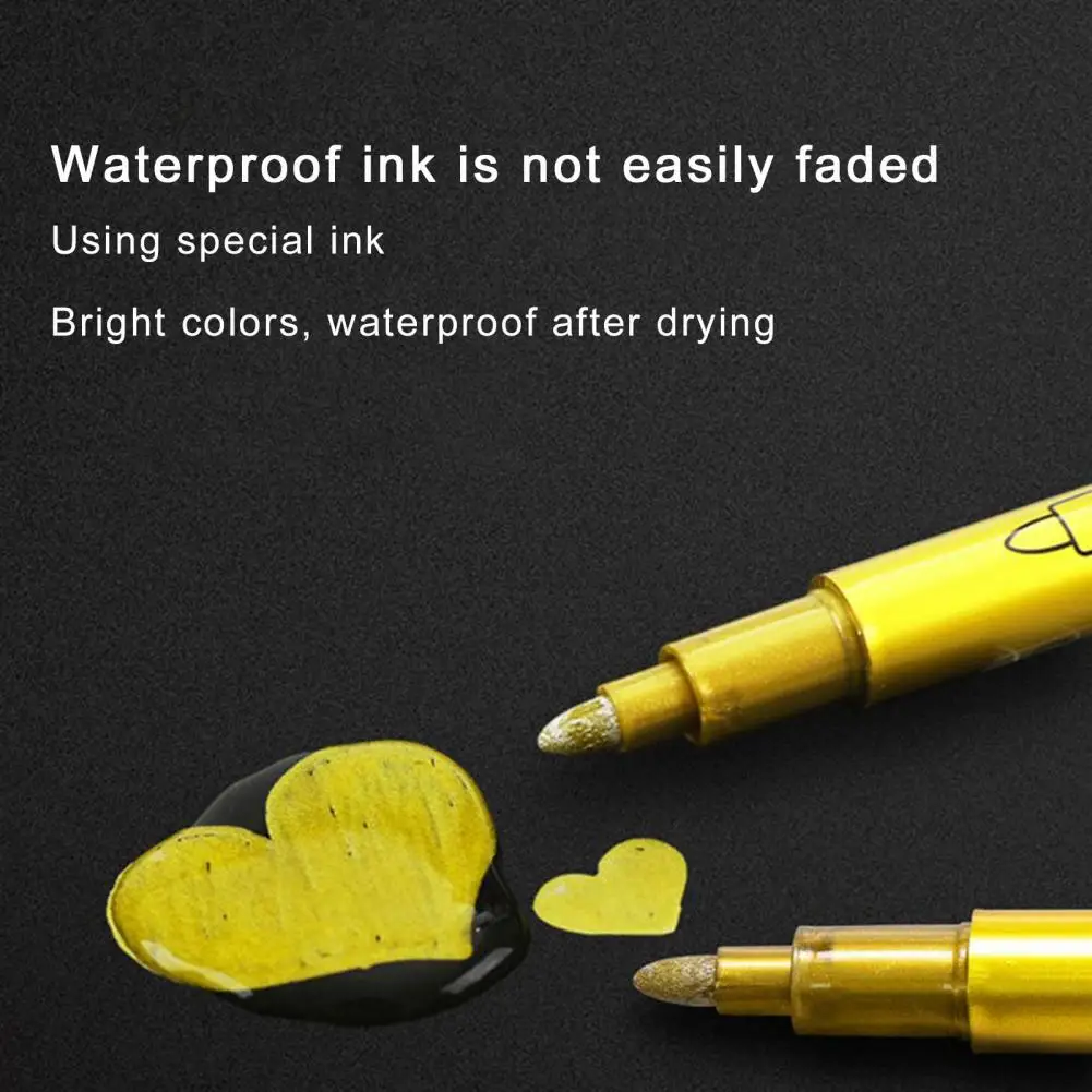 カラフルなゲルペン 鮮やかなゲルペンセット 強力なカバー力 クリップデザイン付き アーティストペン12本箱 プロジェクト用紙ガラス用