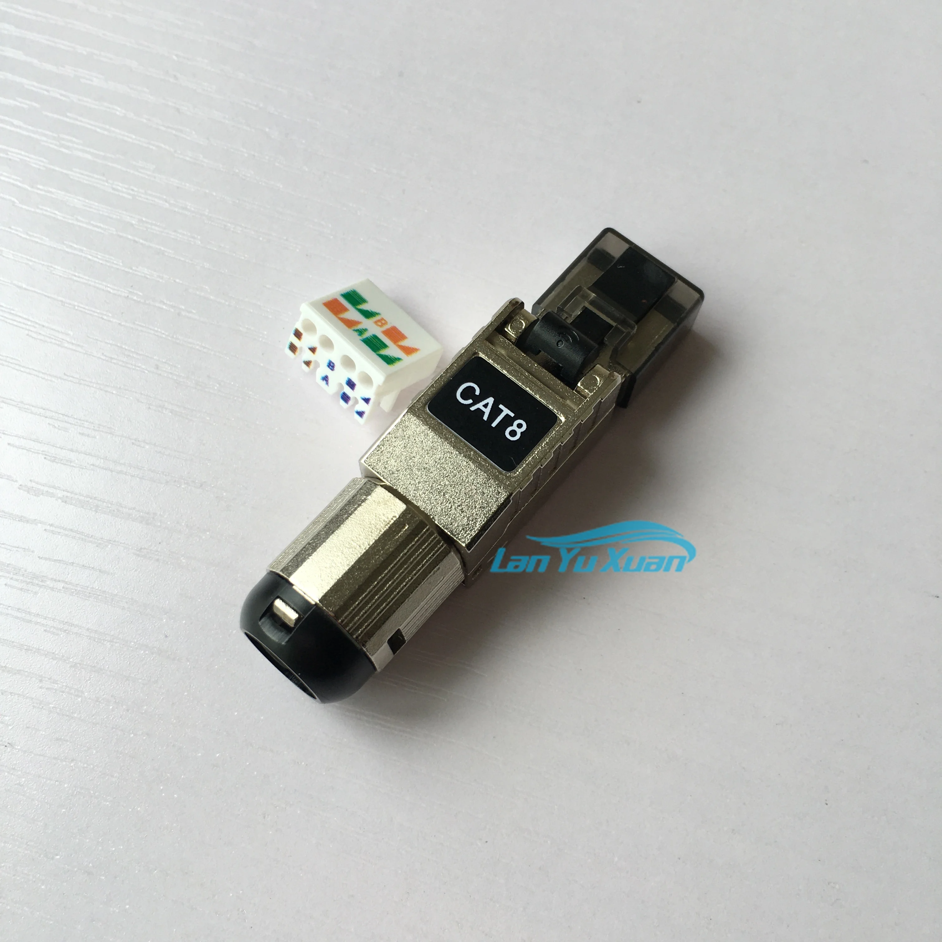 

PINNUO Shielded Toolless RJ45 Cat8 Connector Modular Plug