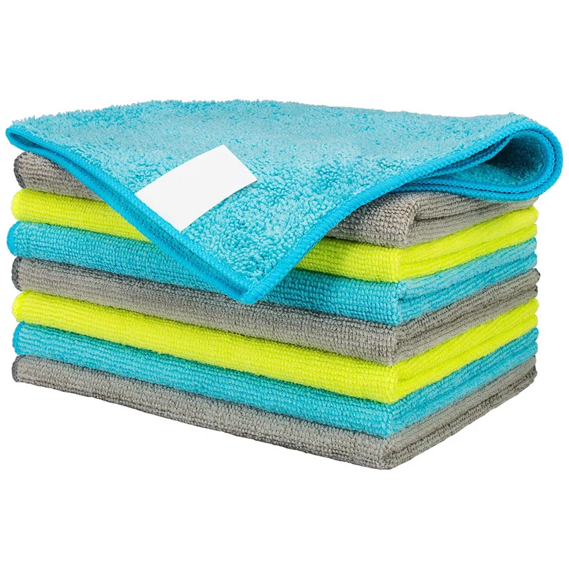 1/3/5/10 Pcs Microfiber Black Cleaning Cloth 30*30cm Mixed Color Cleaning Rags Cleaning Towels for Car Care House Kitchen Glass