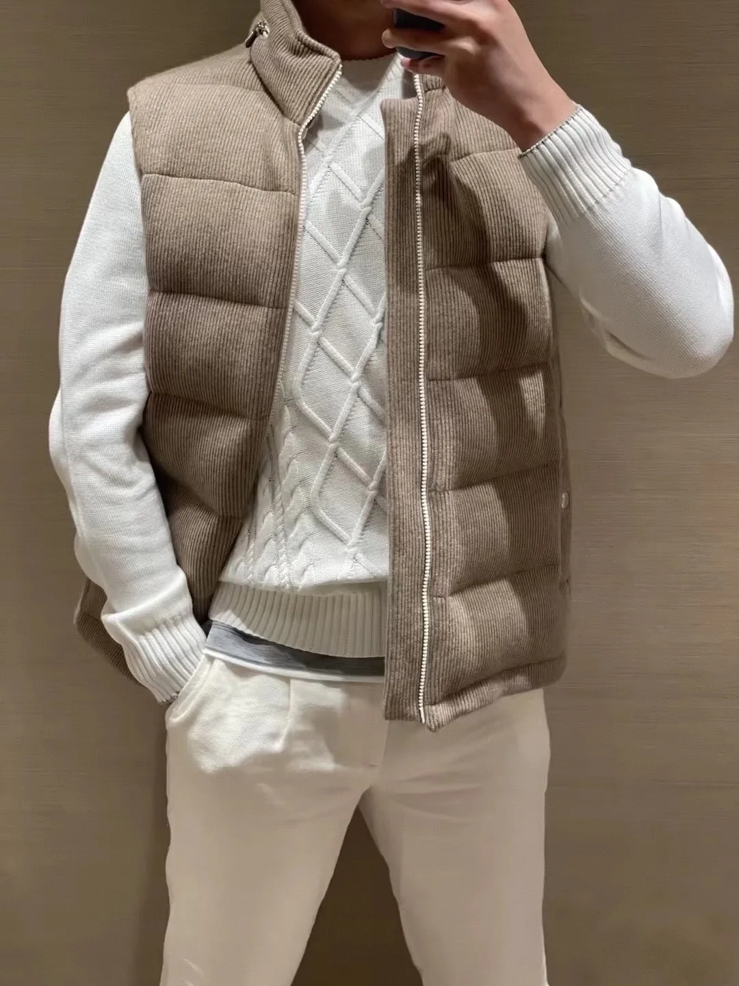 BC Edition Thiened الرجال Camere أسفل سترة الشتاء Faion الأبيض أوزة أسفل المنتفخ Jaet Busin Sle سستة إغلاق #2