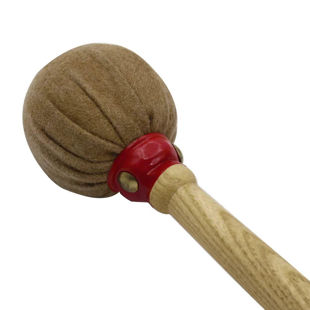 Army Drum Mallet High quality Percussion Accessories Brown Bass Drumsticks Cotton Felt Hammer Head Musical Instrument Parts