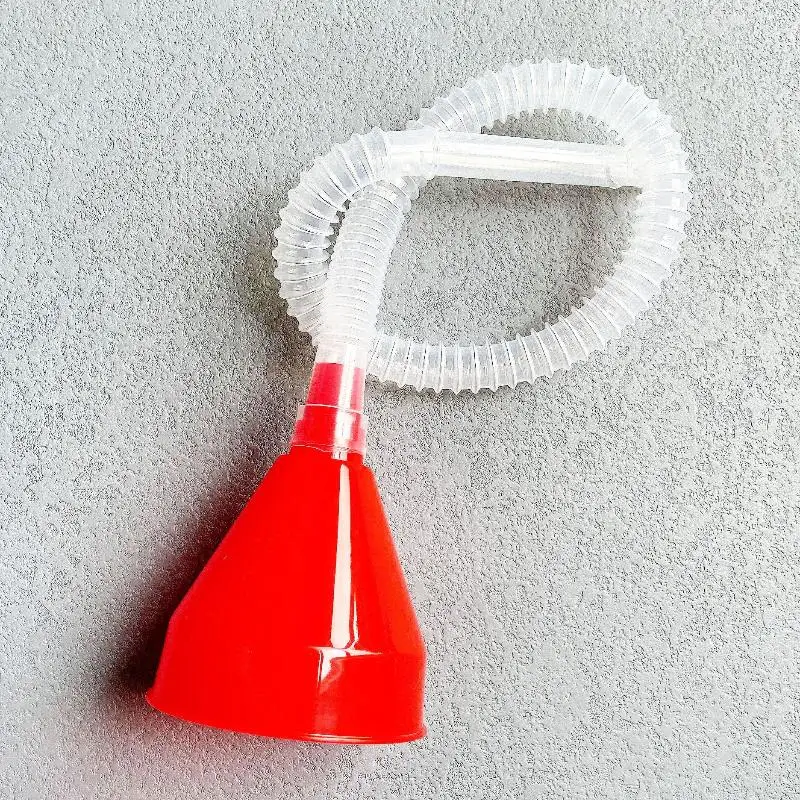 مجموعة مكونة من 3 قطع من قمع وقود السيارات المرن متعدد العيار، مجموعة قمع فوهة بلاستيكية طويلة للتزود بالوقود للسيارة والدراجات النارية #4