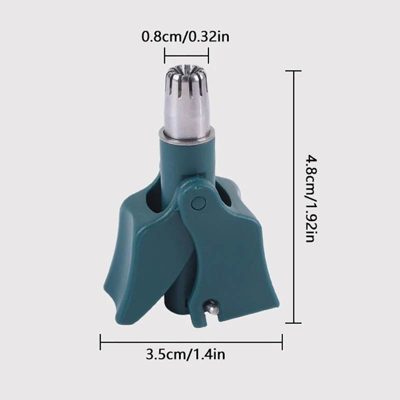 Nose Hair Trimmer Cleaner Stainless Steel Manual Mechanical Shaving Razor Washable Hair Removal Tools Nostril Cleaner Scrape