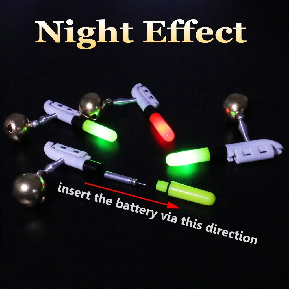 Fishing Light Stick Rod Bell LED CR425 3.6V Lithium Battery USB Charge Luminous Tackle Night Bright Lamp Tools Fish Bite Alarm