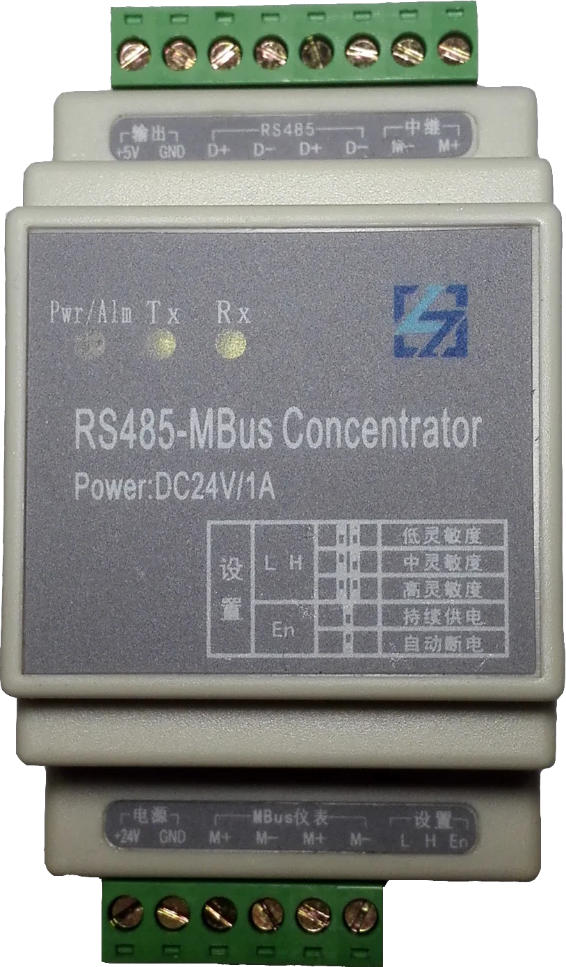 Concentrador de transmissão totalmente transparente do módulo escravo MBUS/M-bus/RS485 1-250