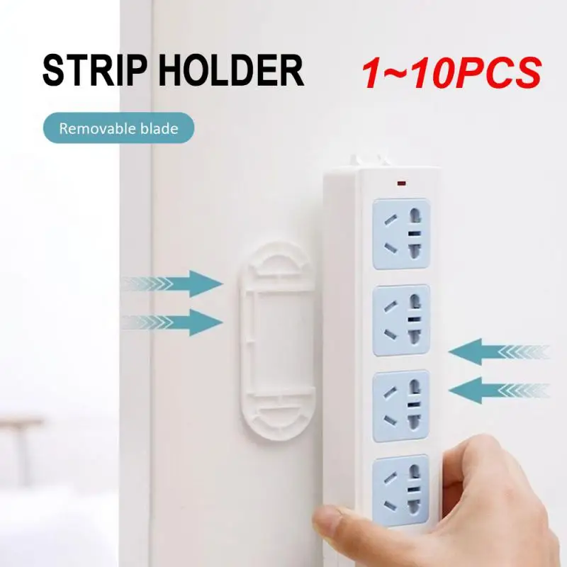 

1~10PCS Wall Mounted Socket Fixer Remote Control Router Holder Cable Wire Organizer Desk Set Desk Accessories Office Supplies