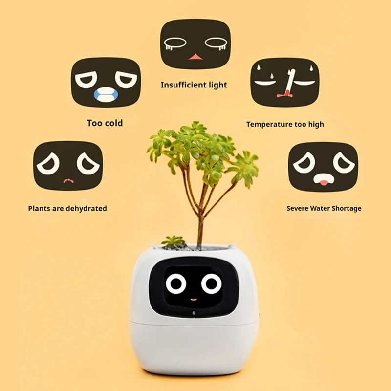 لطيف نبات الحيوانات الأليفة AI روبوت لعبة إلكترونية شفاء سلسلة سطح المكتب الإبداعية مهرجان هدية صغيرة الحجم للبرمجة روبوت الحيوانات الأليفة