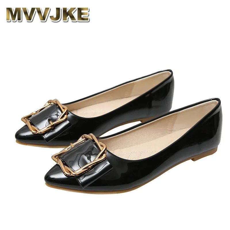 

2025 Pointed Toe Flats Elegant Shoes For Woman Black Flats Womens Shoes Comfort Work Shoes Women Scarpe
