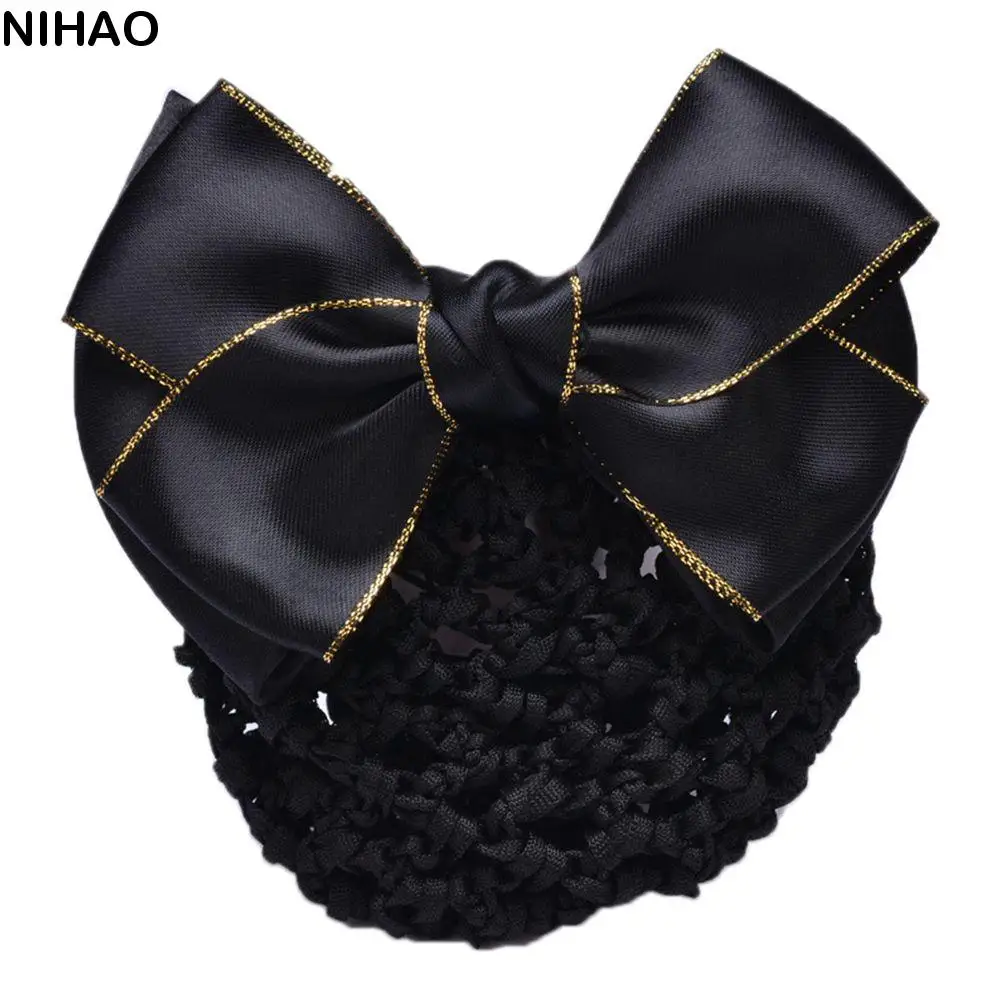 

Bank Hotel Professional Headwear Barrette Flight Attendant Snood Hairgrips Hair Clip Bow Hair Net