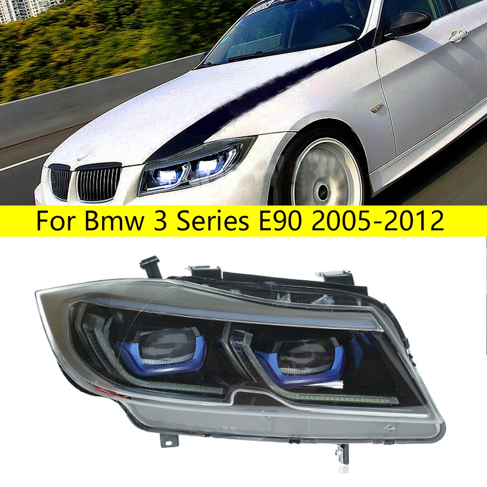 Head Lamp for BMW E90 LED Headlight 2005-2012 Headlights 320i 325i 318i DRL Turn Signal High Beam Angel Eye Projector Lens