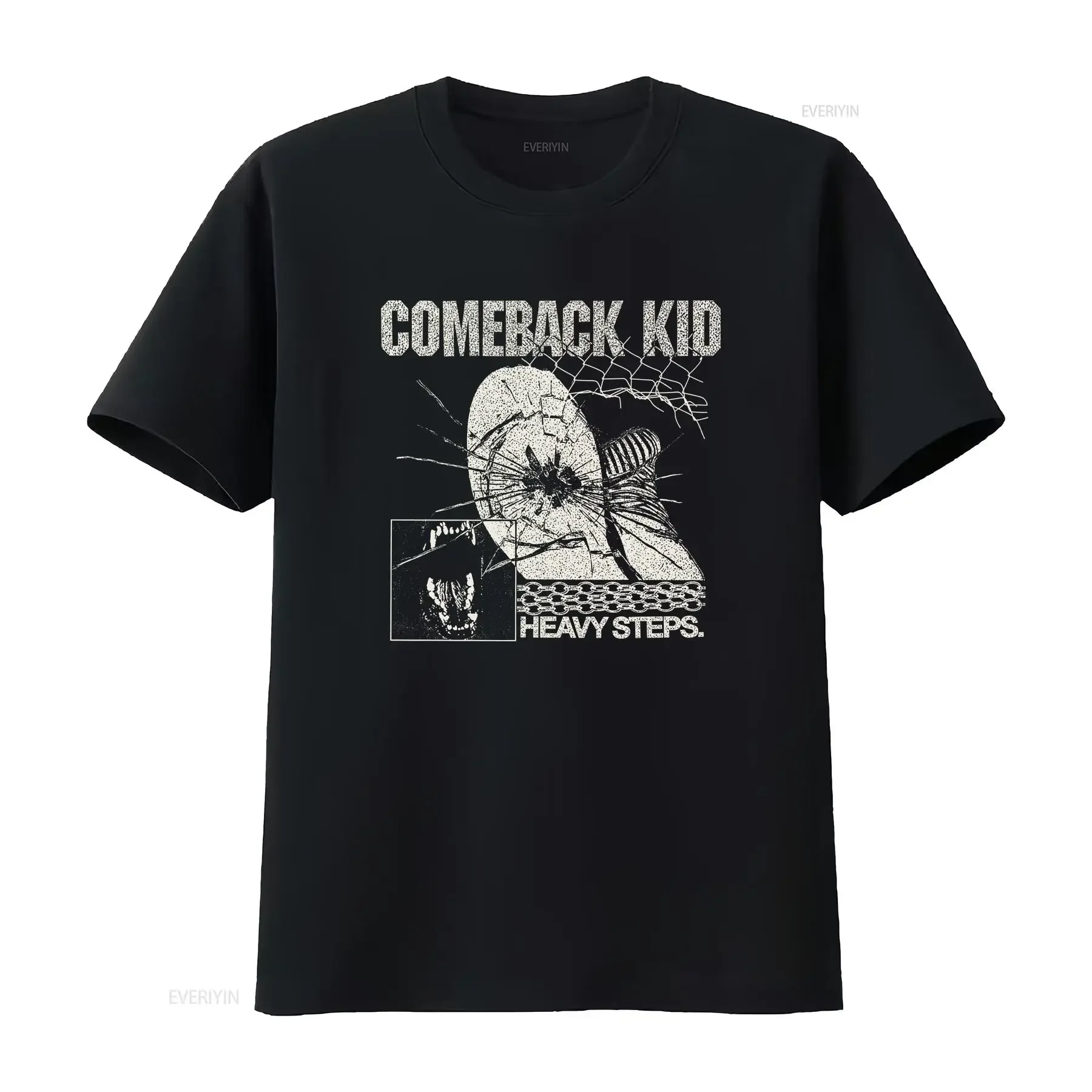 Rare Comeback Kid Band Black Heavy Cotton Size S 4XL T Shirt PP578 vintage Washed Slightly Versatile Unisex Stretched