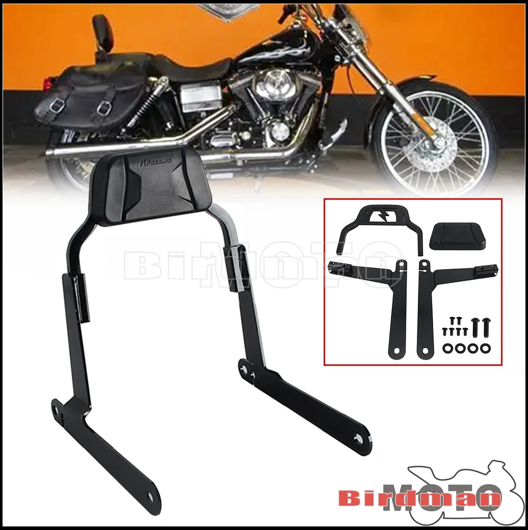 Short Motorcycle Passenger Backrest Sissy Bar For Harley Dyna Wide Glide FXDWG FXDWGI 2006-09 15-17 Street Bob FXDB FXDBI 06-17