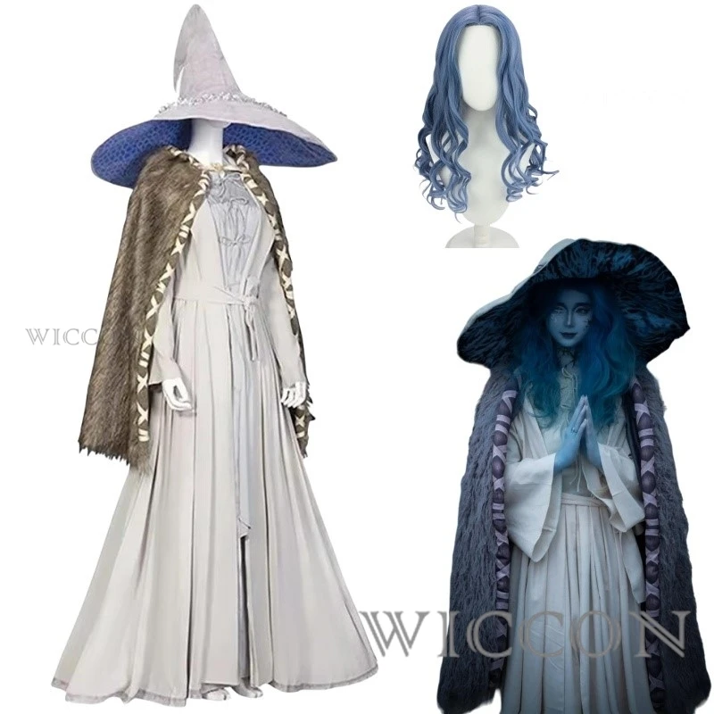 Game Ranni Cosplay Costume Full Set Hat Wig Full Set Halloween Carnival Cosplay Ranni Clothing