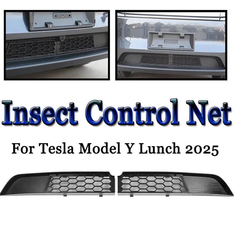 

Lower Bumper Anti Insect Net Anti Dust Proof Vent Cover Air Intake Insect-proof Cover Insect Net for Tesla Model Y Juniper 2025