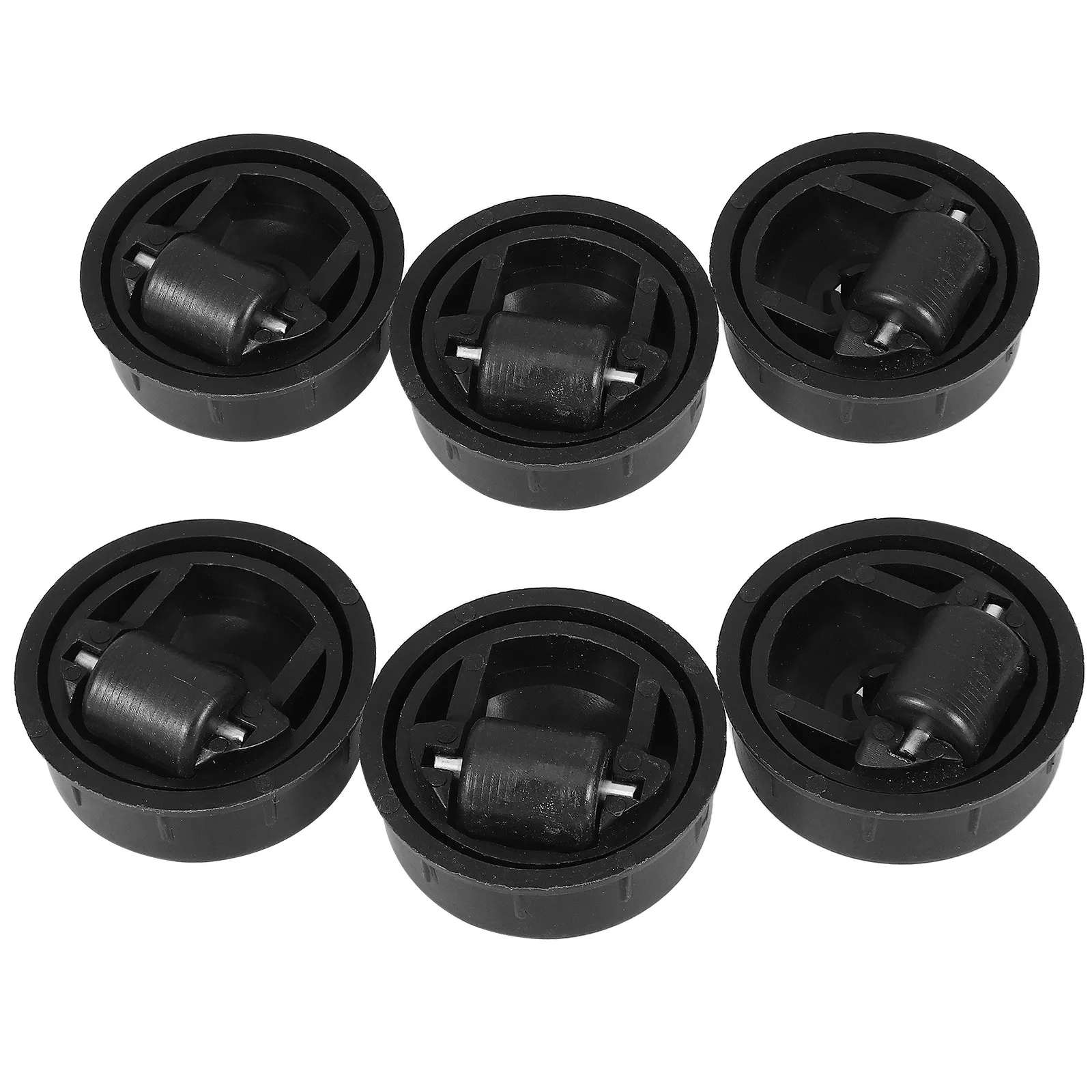 

6Pcs Sleek Embedded Furniture Casters Heavy Duty Smooth Silent Wheels for Bedroom Living Room Tables Nightstands Cabinets Filing