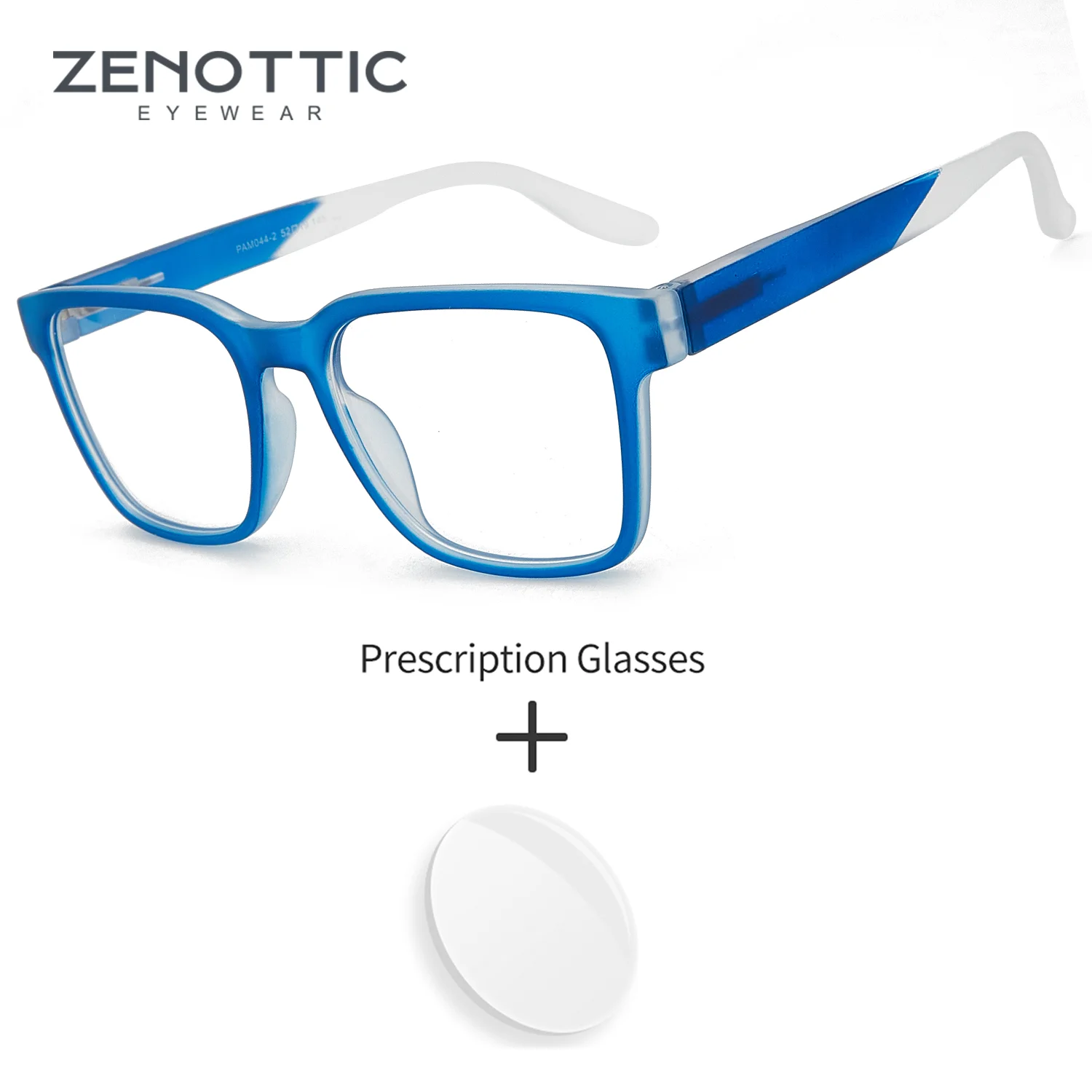 

ZENOTTIC квадратные пластиковые очки по рецепту на заказ, дафокальные очки, мужские мультифокальные мужские линзы, прозрачные очки