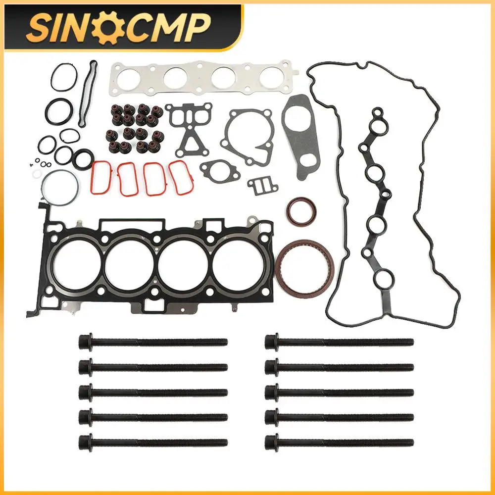 

1Set G4KH 2.0L Engine Gasket Seal Kit w/ Head Bolts for 2012-2020 Hyundai Sonata KIA Car Replacement Parts