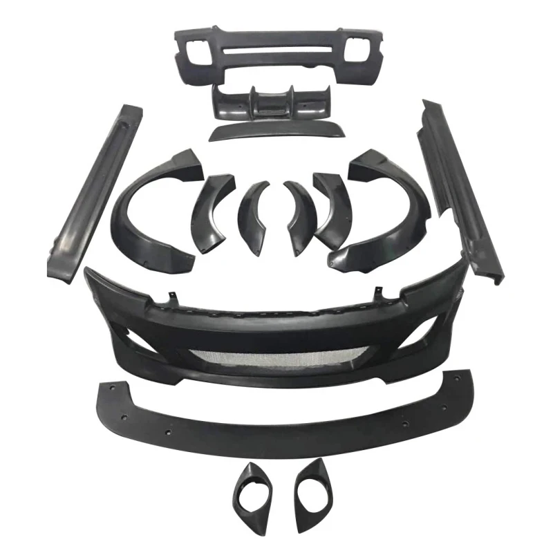 High Quality Unpainted Resin Body Kit Front Rear Bumper Lip Eyebrow Side Skirt Tail Wing For Mini R56 Cooper S