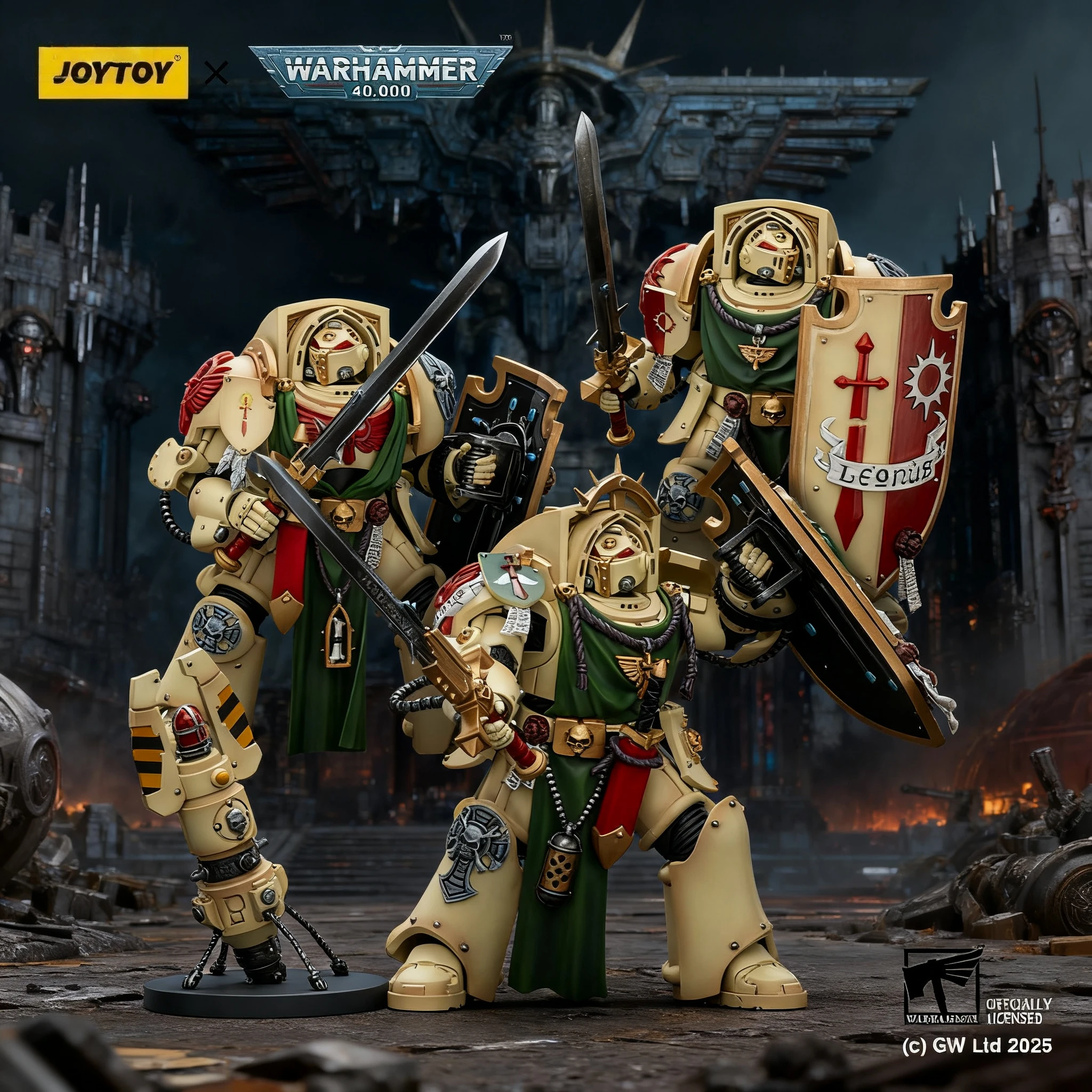 JOYTOY 1/18 アクションフィギュア ウォーハンマー40K ダークエンジェルズ デスウィングナイト1 デスウィングナイト2 デスウィングナイト3 モデル玩具