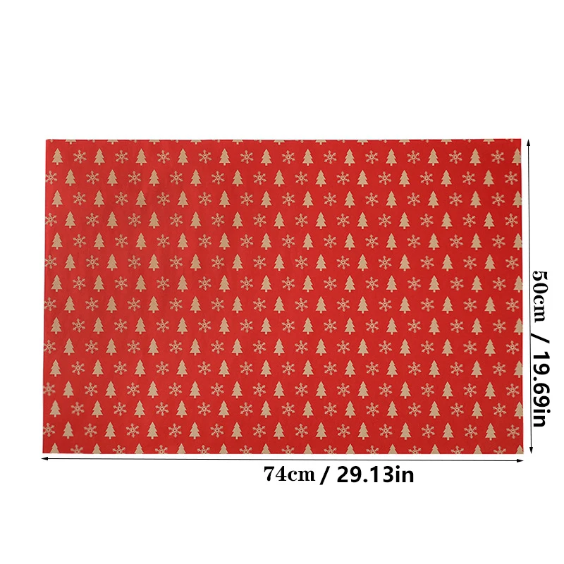 Christmas Gift Wrapping Paper Kraft Glossy Options DIY Holiday Party Packaging Festive Present Wrapping for Xmas Gifts