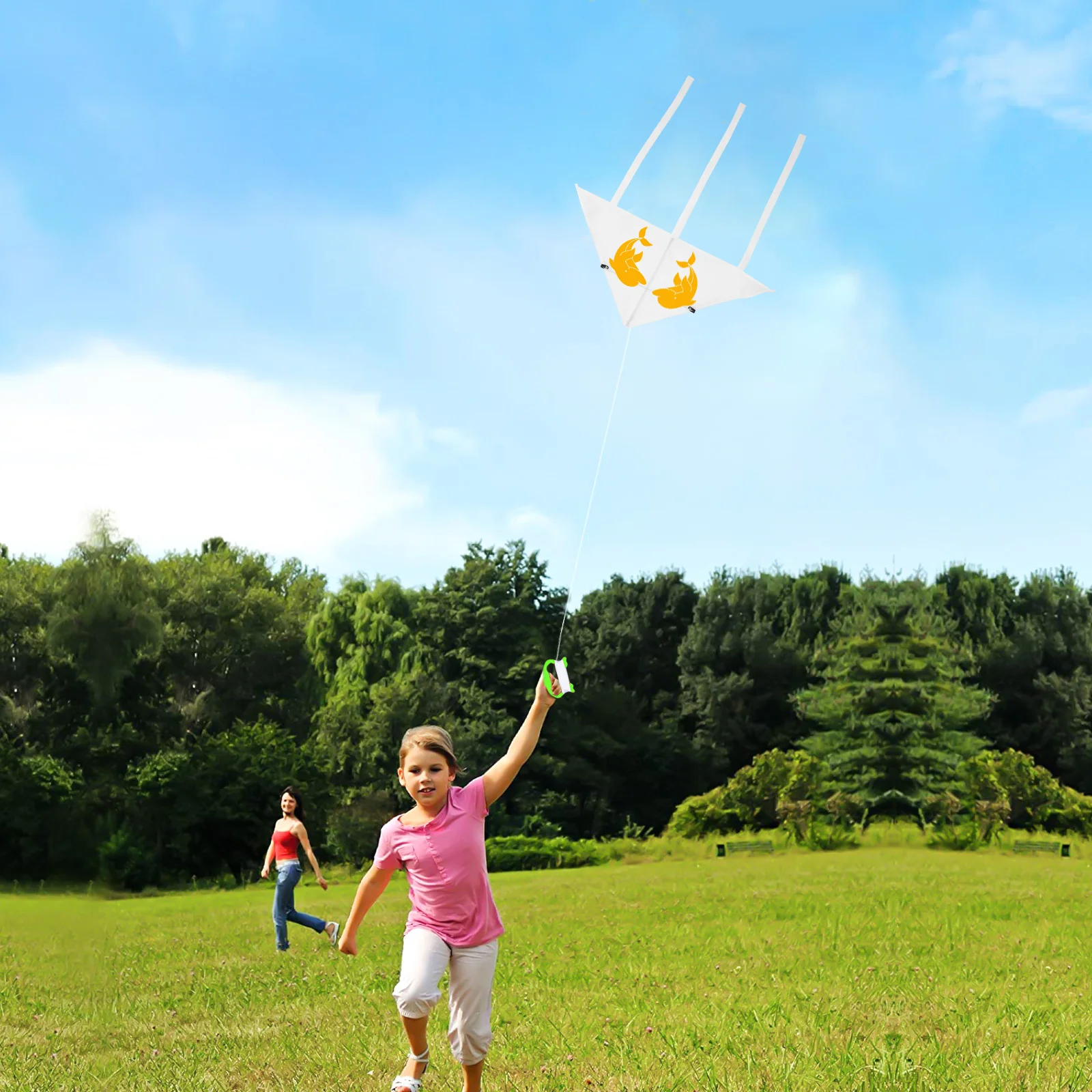 3Sets Kids DIY Painting Kites Blank Graffiti Kits Creative Drawing Educational Set Handcraft Outdoor Flying Fun