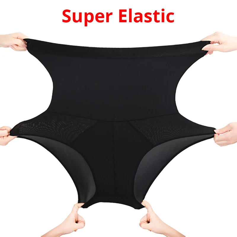 Men Tummy Control Compression Panties Body Shaper High Waist Trainer Slimming Underwear Shapewear Belly Girdle Brief Butt Lifter